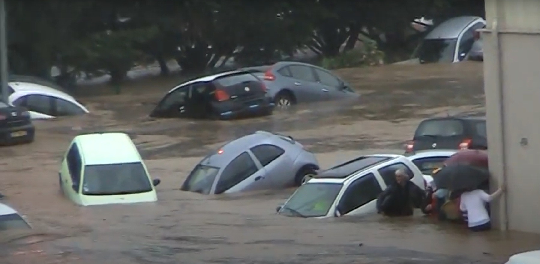 Les inondations ont été dramatiques dans le Var le 15 juin 2010, ici à Draguignan. © Grandremy Jean-Claude, capture YouTube